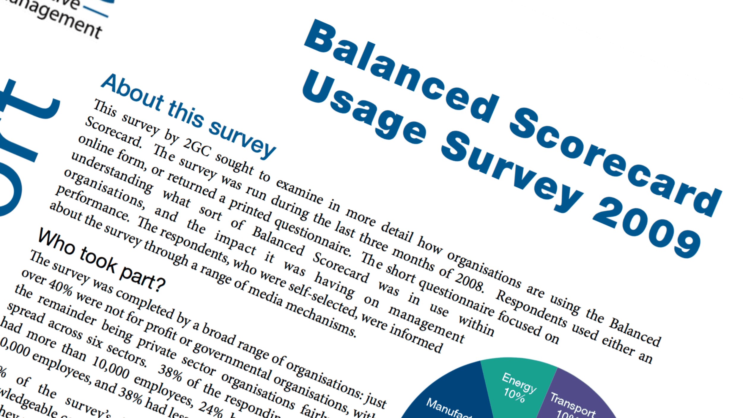 2009 Balanced Scorecard Usage Survey image